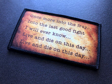 Once more into the fray...