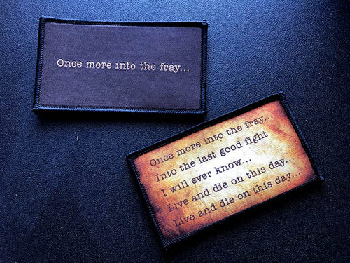 Once more into the fray...