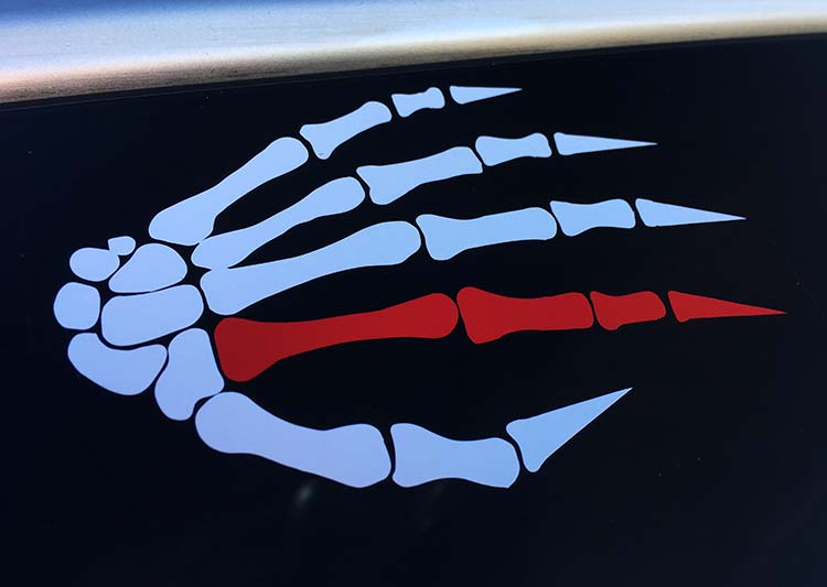 War Hand Vinyl Decal